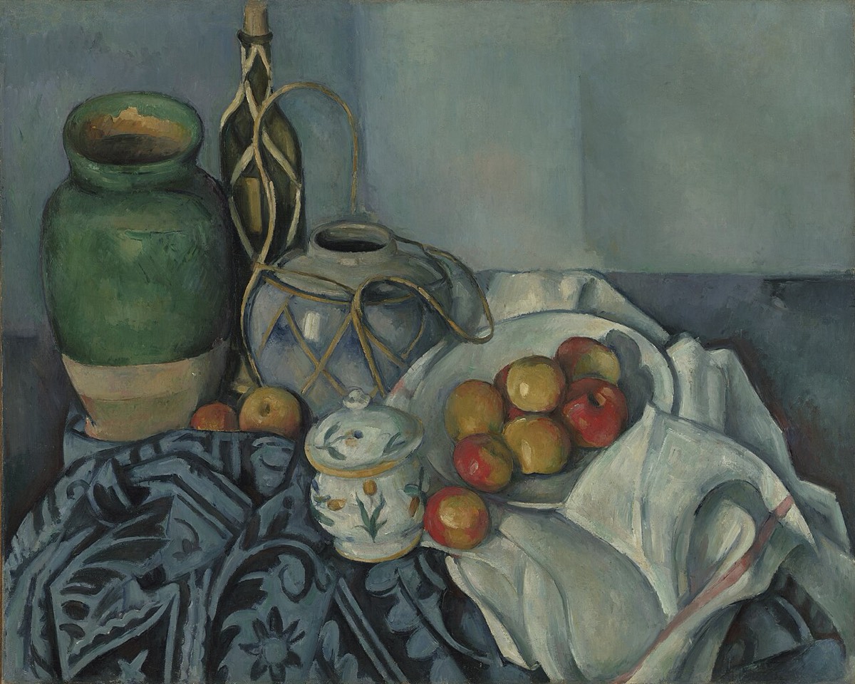 폴 세잔, 사과가 있는 정물(Still Life with Apples), 1893~1894, 유화, 로스앤젤레스 J. 폴 게티 미술관 소장