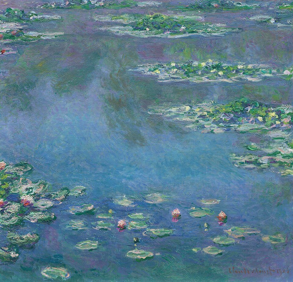 클로드 모네, 수련(Nymphéas) 연작 중 한 점, 1906년경, 유화