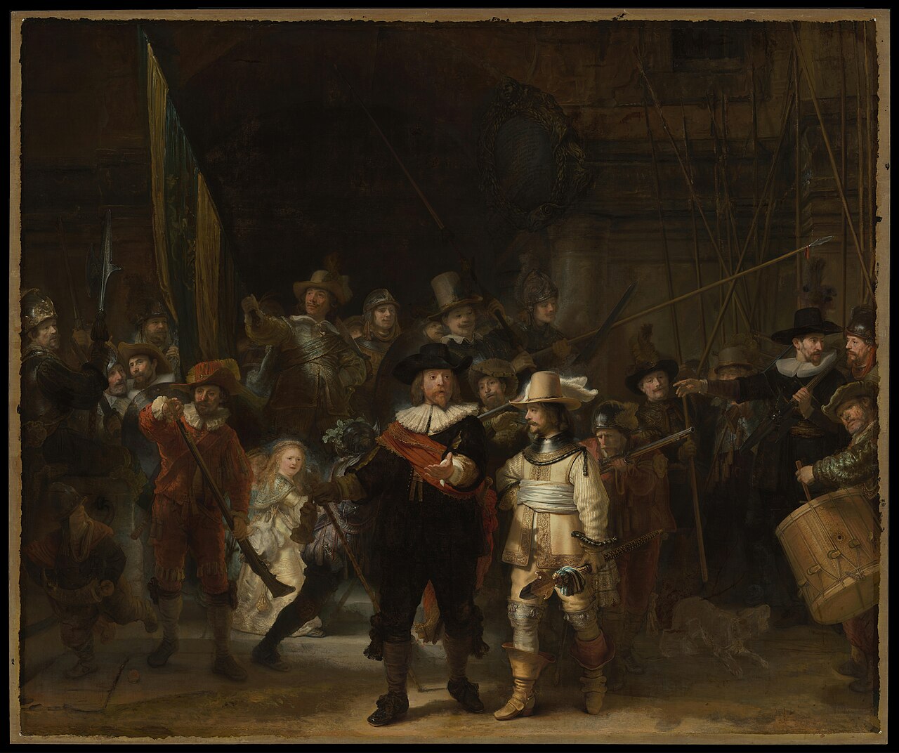 렘브란트 판 레인, 야경(De Nachtwacht), 1642, 유화, 암스테르담 국립미술관 소장